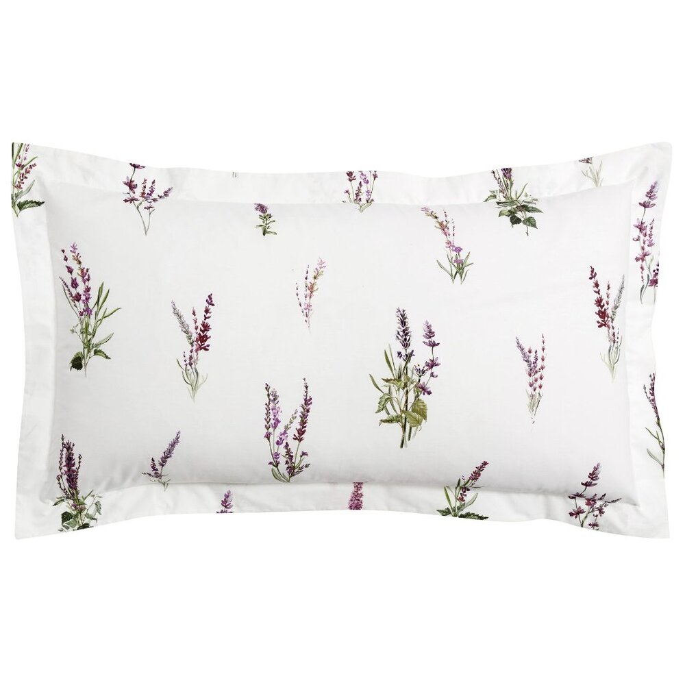 Monique Lhuillier x Pottery Barn Provence KING Pillow Sham Purple Green Floral